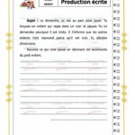 انتاج كتابي بالفرنسية سنة سادسة