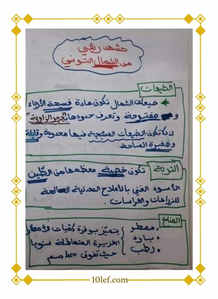 جغرافيا سنة خامسة