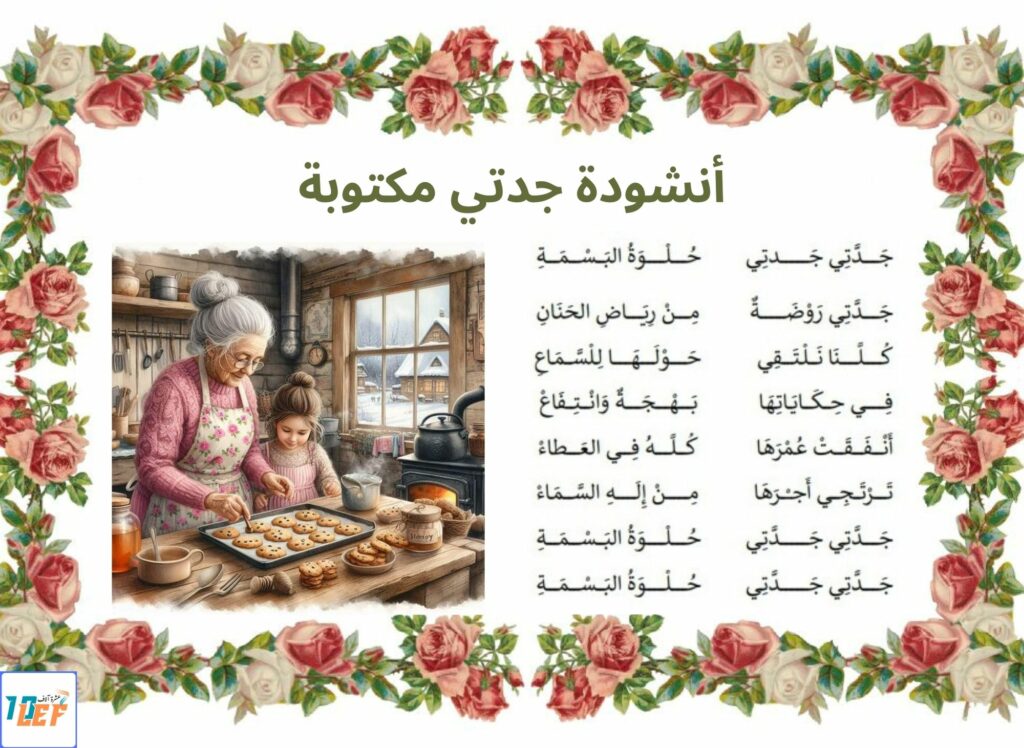 أنشودة جدتي مكتوبة