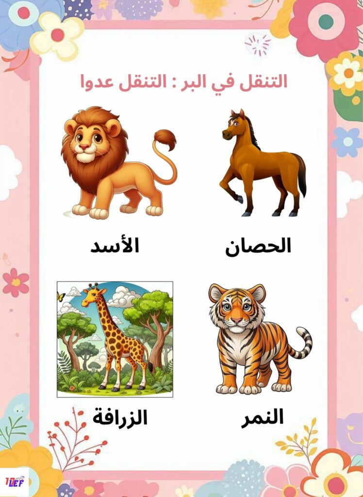 بحث حول تنقل الحيوانات سنة اولى ابتدائي