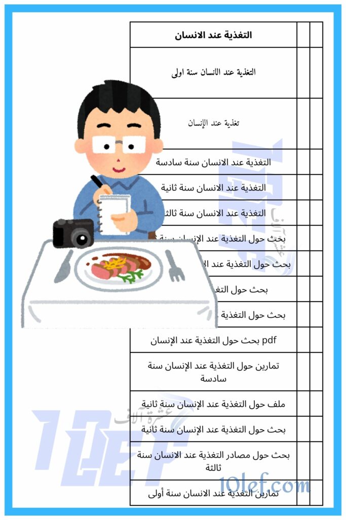 التغذية عند الانسان