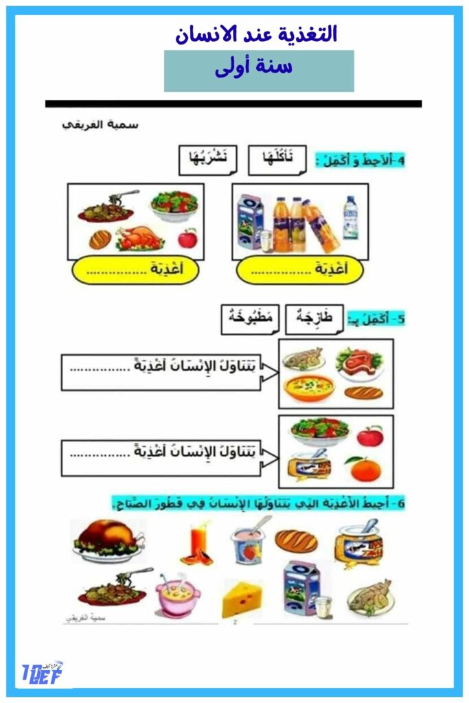 التغذية عند الانسان سنة اولى 2