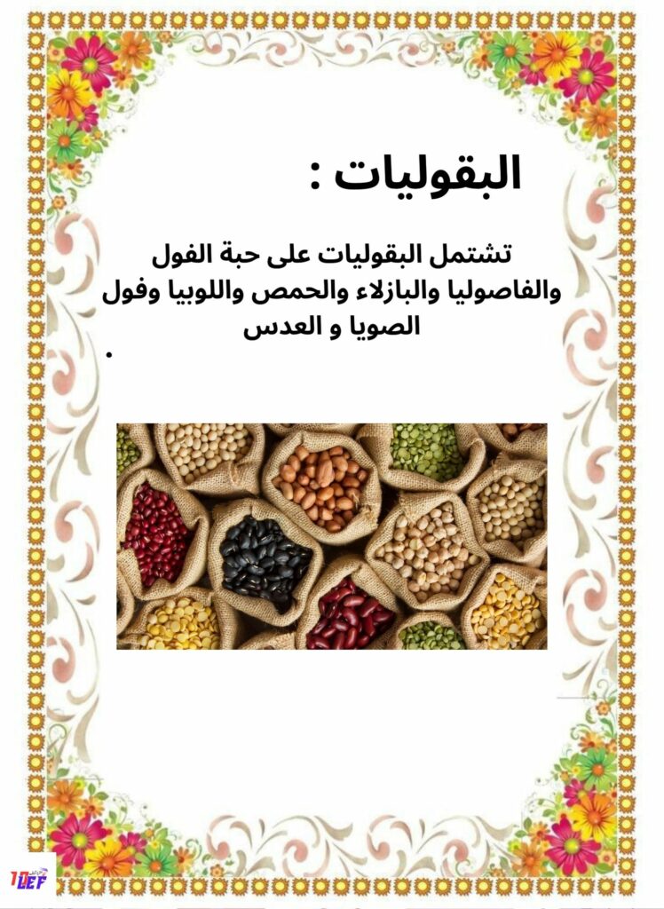 بحث حول مصادر التغذية عند الانسان سنة ثالثة