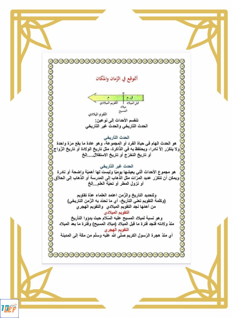 تاريخ سنة خامسة ثلاثي اول