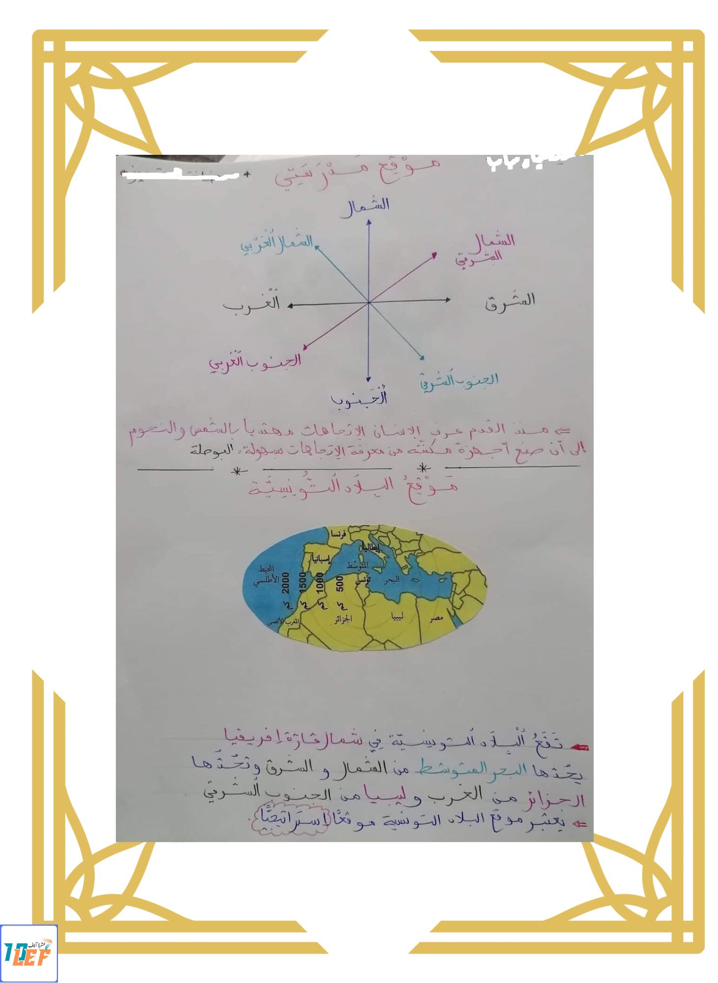 تلخيص تاريخ و جغرافيا سنة خامسة