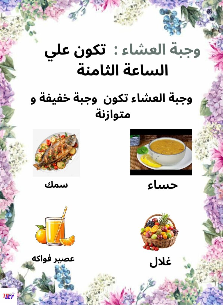 بحث حول التغذية عند الإنسان