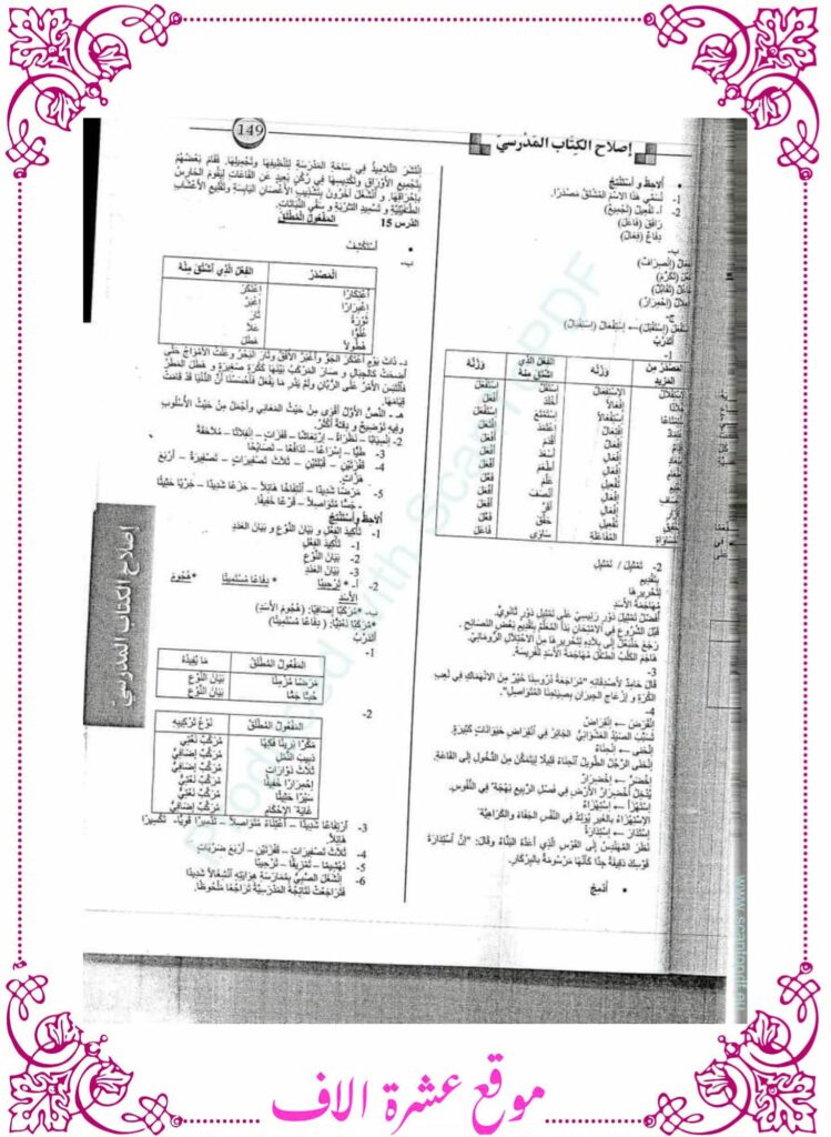 اصلاح كتاب القراءة سنة سادسة